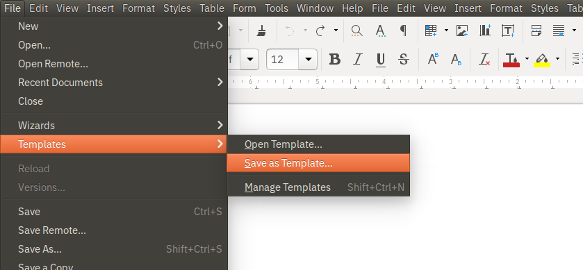 تنظیم الگوی پیش‌فرض